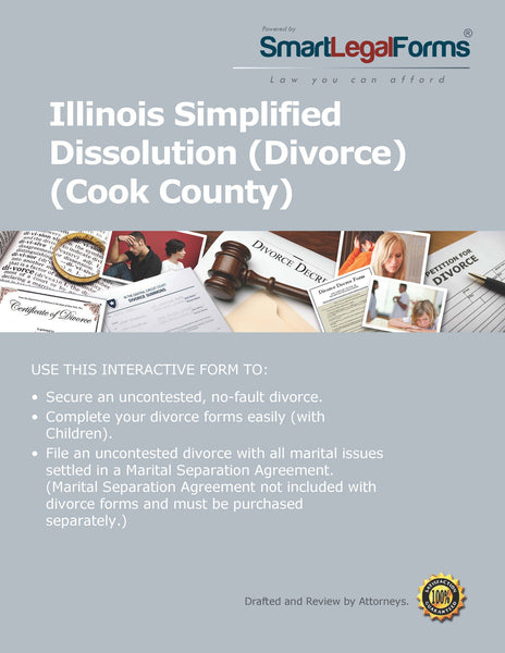 Illinois Simplified Dissolution Of Marriage Cook County Divorce Smartlegalforms 4250