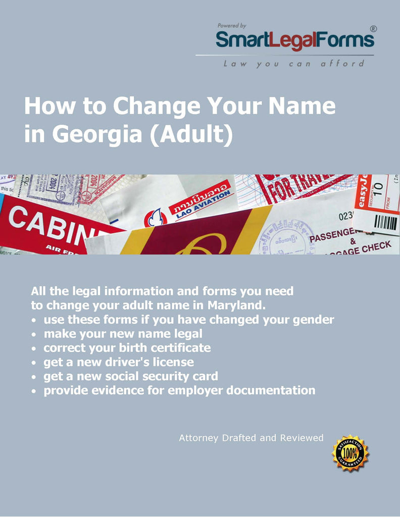 Georgia Name Change (Adult) (Fulton County) - SmartLegalForms