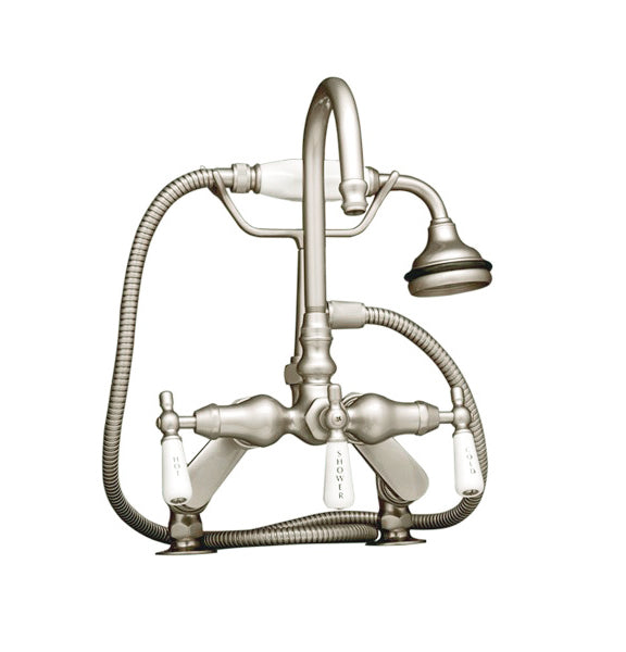 Gooseneck DeckMount Faucet with Hand Shower Still Waters Bath