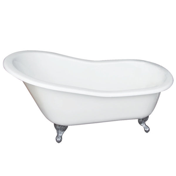 Sophia 57-inch Slipper Cast Iron Bathtub â Still Waters Bath