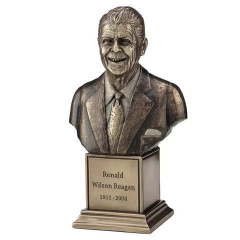 Ronald W. Reagon - Famous People Sculpture - Cold Cast Bronze