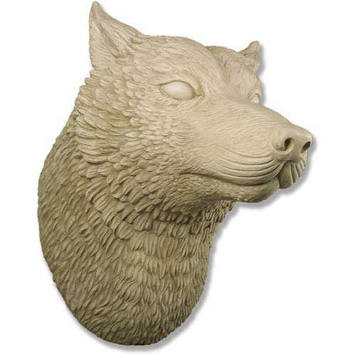 Wolf Head Display 50 Garden Animal Statue | XoticBrands Home Decor