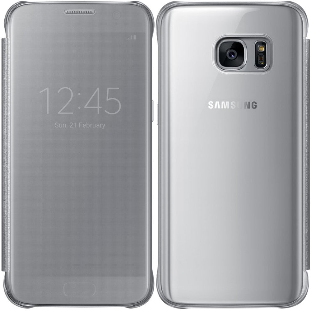 Samsung silver. Samsung Galaxy s7 Clear. Samsung Galaxy s7 Clear view Cover. Clear Cover s7 Edge. Чехол Clear Cover Samsung Galaxy s7.