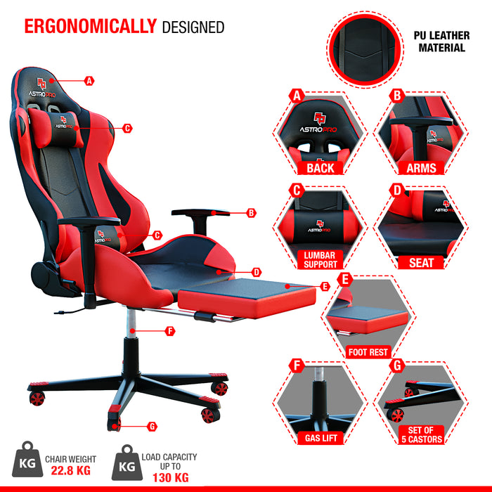 astro pro racing gaming office chair