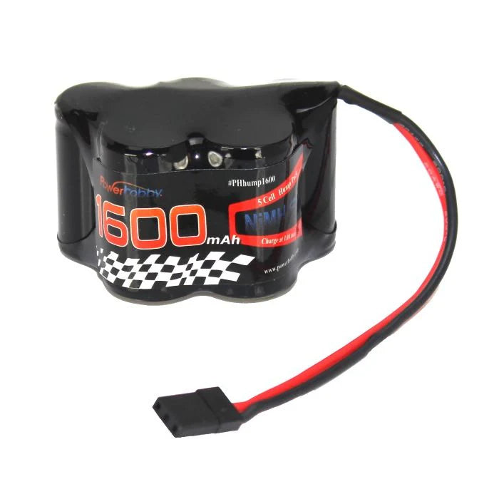 Power Hobby - 6V 1600mAh NiMH Hump Battery Pack w/ Hitec Connector   (PHBPH4000)