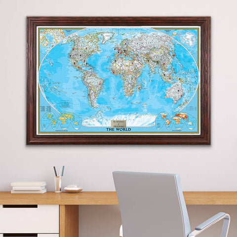 World Travel Map with Pins