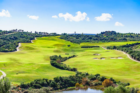 Golf course in Sotogrande, Andalusia Spain, along Costa Del Sol