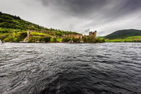 Ruins of the beautiful Urquhart castle on Loch Ness