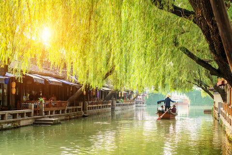 Suzhou, China is a water town on the Yangzte River