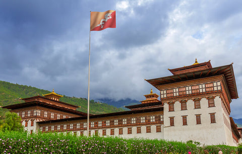 Tashiccho dzong in Thimphu, Bhutan