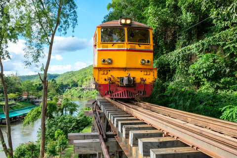 Wooden Rail Trail in Thailand