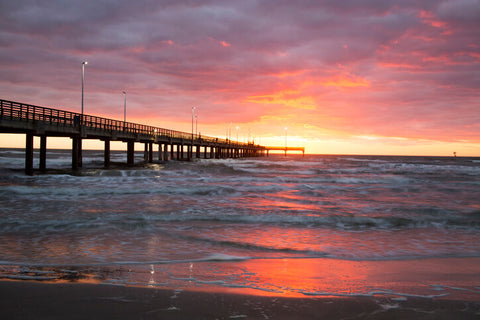 Bob Hall Pier on Padre Island, Texas