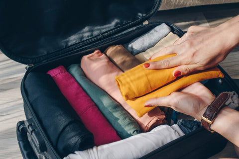 Rolling Your Clothes in Suitcase