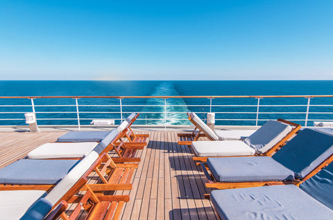 lounge chair on cruise