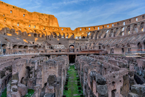 Inside of the Colosseum. Rome, Italy. 