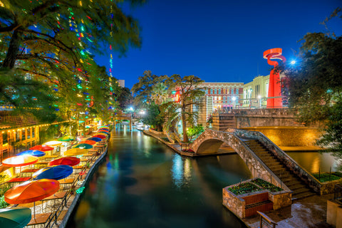 San Antonio Riverwalk at Night