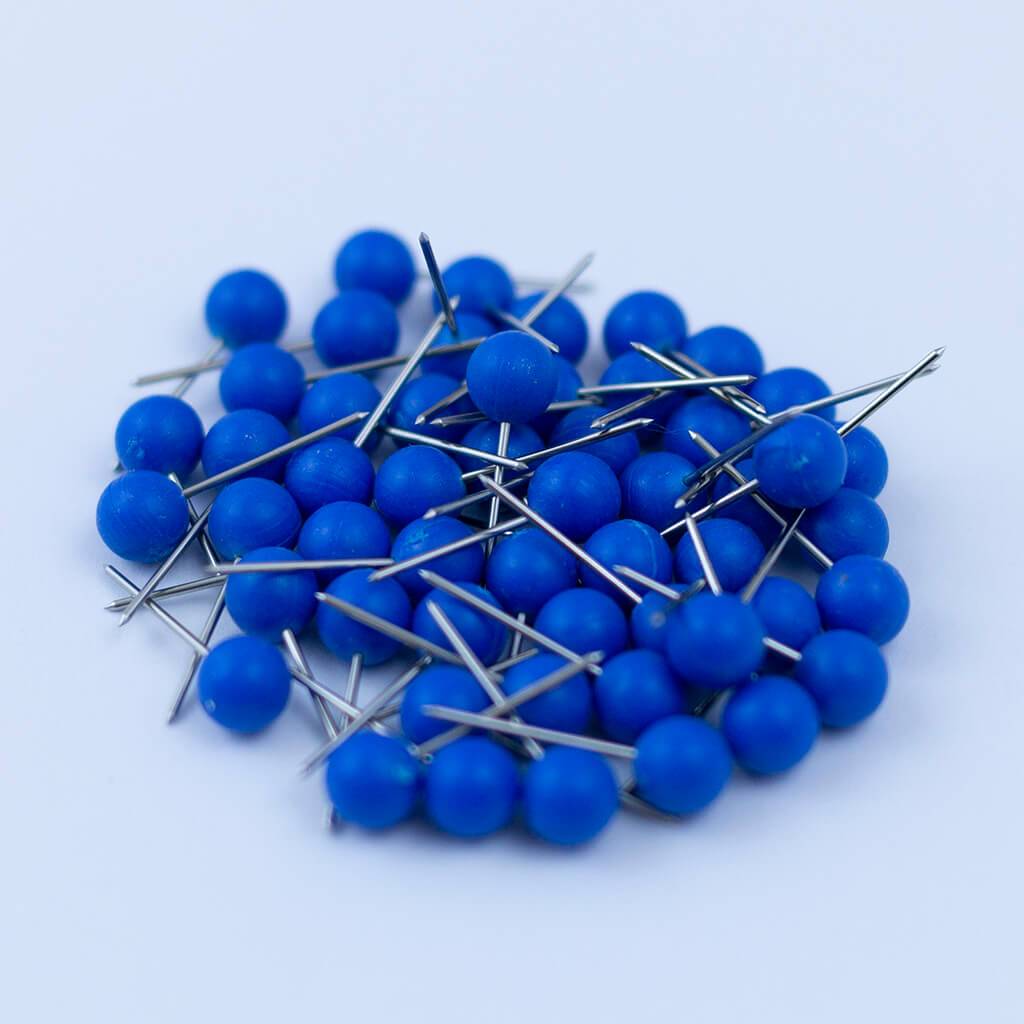 Blue Map Pins, Colored Map Pins