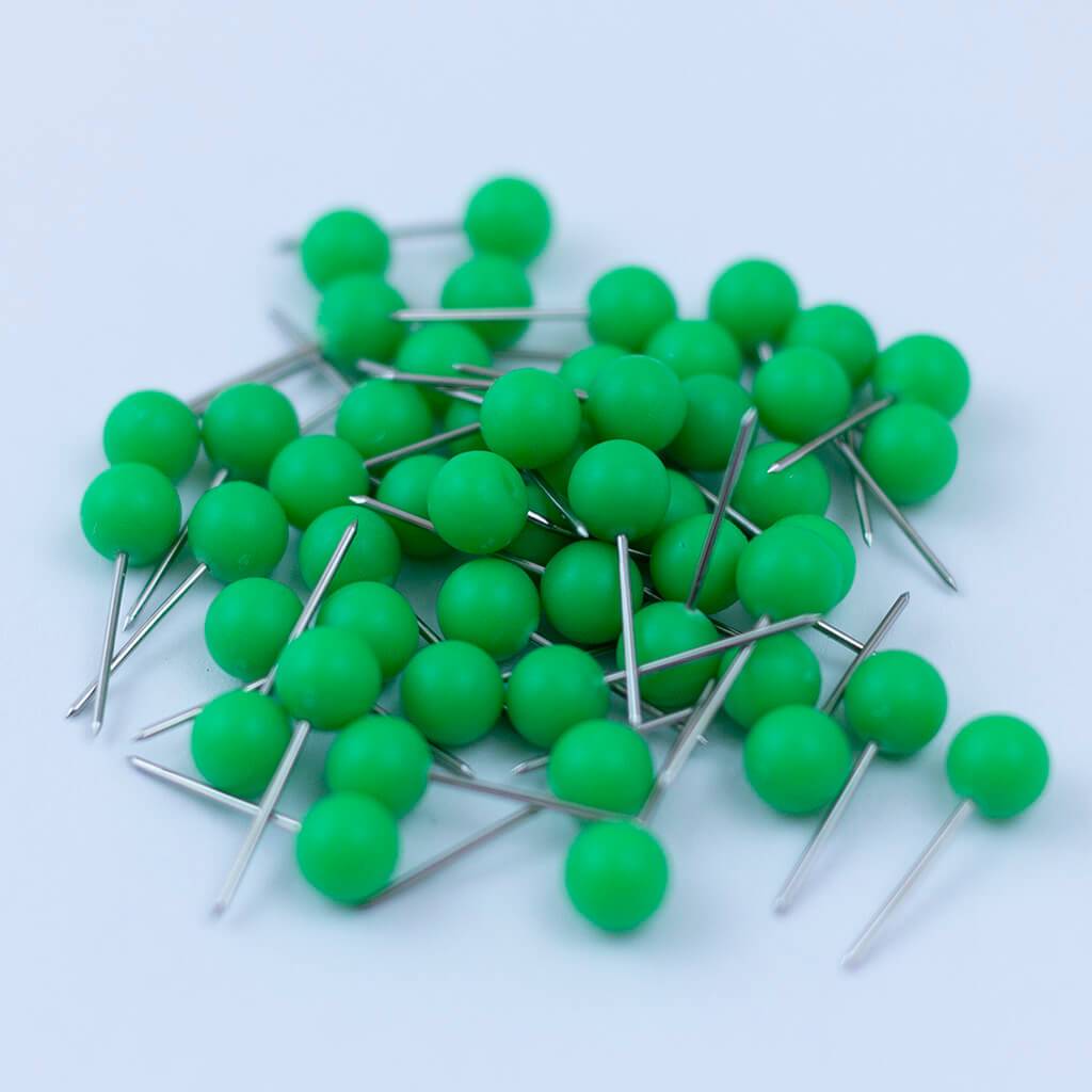 green push pin