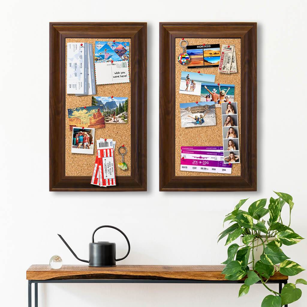 Travel Memory Boards 2 Framed Pin Boards