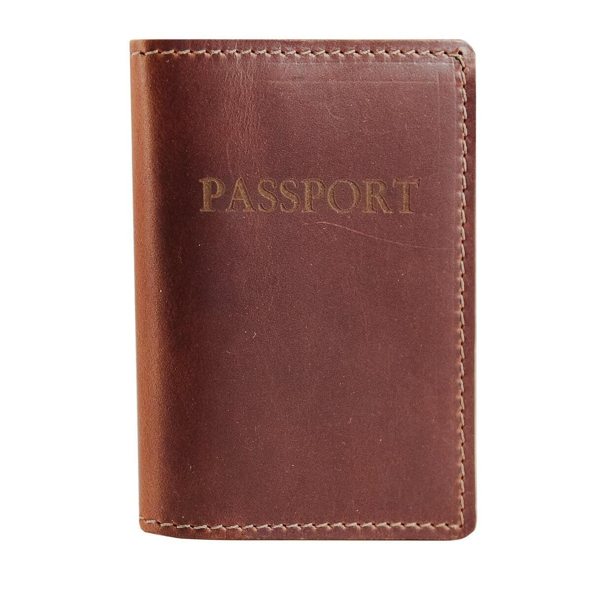 Designer Leather Passport Case