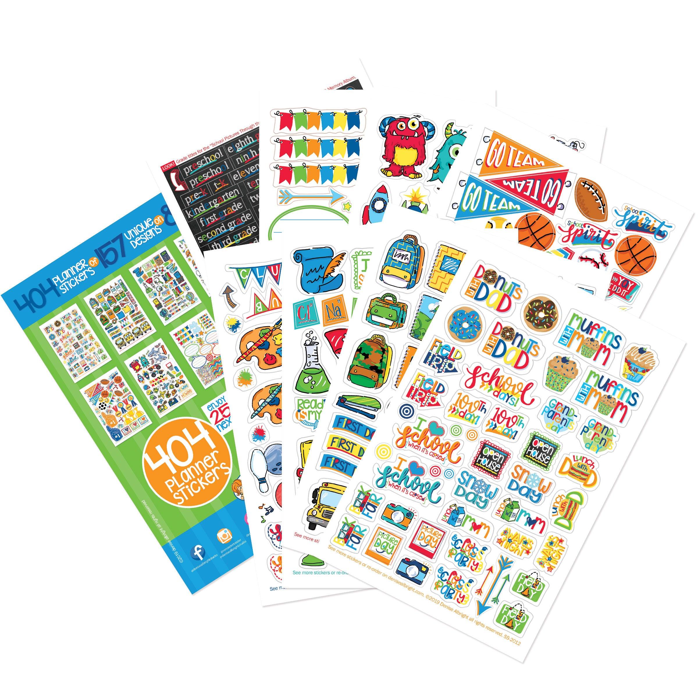 School Rocks Stickers | Kids School Class Keeper® Stickers Assorted Variety Set