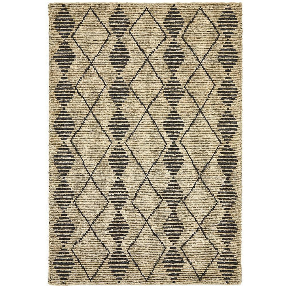 Knots Diamond Modern Jute Rug