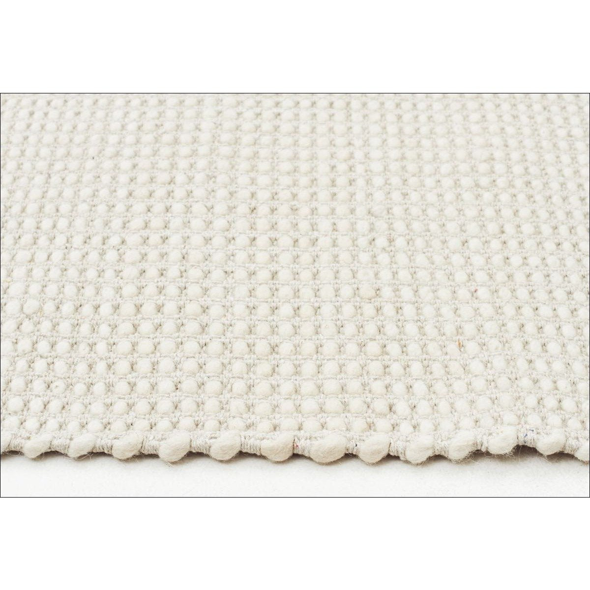 Carlos Felted Wool Flatweave Rug White Natural Rugs Of Beauty