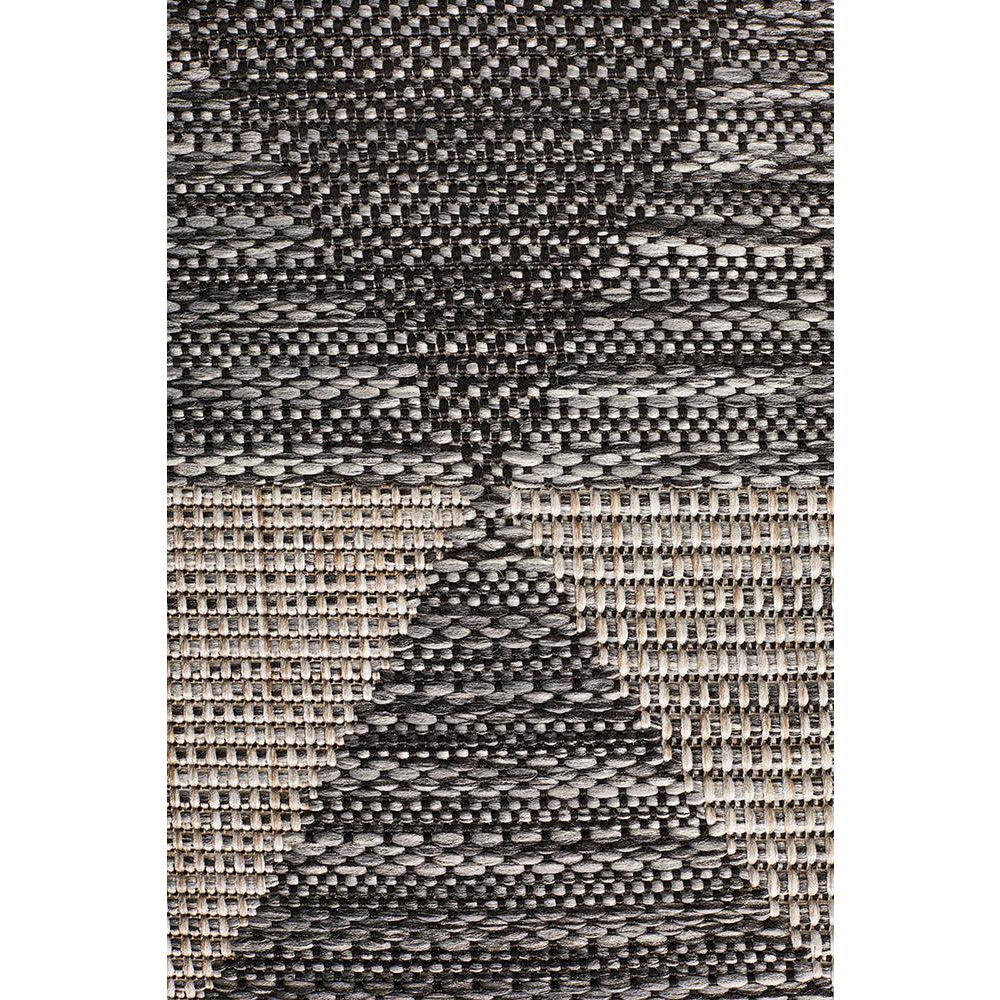 Siderno 4113 Black Modern Indoor Outdoor Runner Rug Rugs Of Beauty