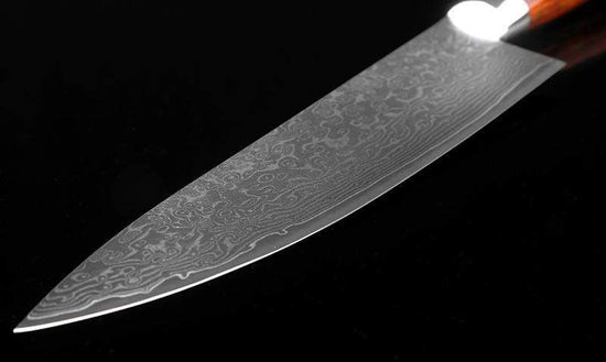  KYOKU Gin Series - Cuchillo de cocina de 6 pulgadas, cuchillo  japonés VG10 de acero inoxidable de damasco con hoja de iones plateados G10  mango de mosaico G10, cuchillo profesional multiusos