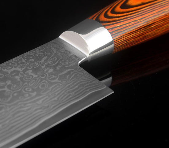 oFuun Cuchillo Japones Damasco, 18cm Cuchillo de Santoku Profesionales, Cuchillos  Cocina VG10 de Acero de alto Carbono, Mango de Palo de Rosa y Caja de  Regalo : : Hogar y cocina