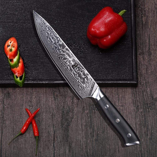 TUOHE Japanese Chef Knife - High-Quality 8 Cleaver with G10 Handle