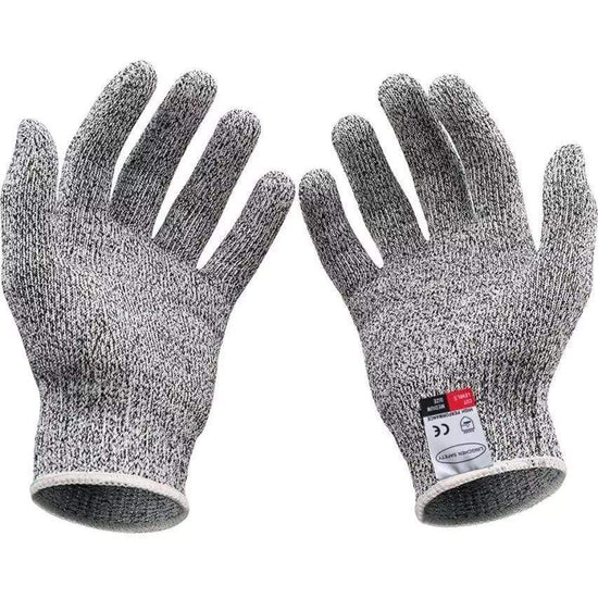  Guantes anticorte, 2 unidades, de acero inoxidable, anticorte,  para cocina, cocina, cocina, cocina, corte de alimentos, guantes de  trabajo, universales, para zurdos y diestros, 6 tamaños (tamaño pequeño:  Herramientas y Mejoras