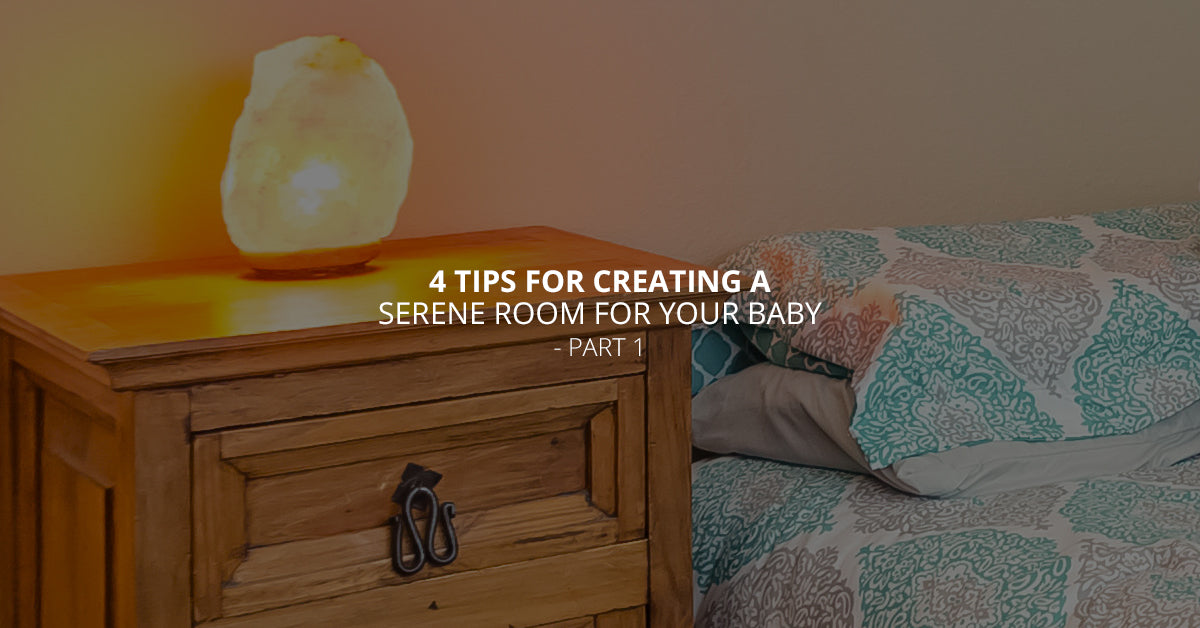 himalayan salt lamp in baby room