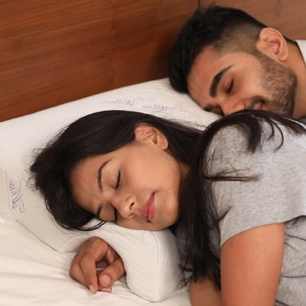 Couple Arm Hug Memory Foam Love Pillow for Cuddly Sleepers- The ...