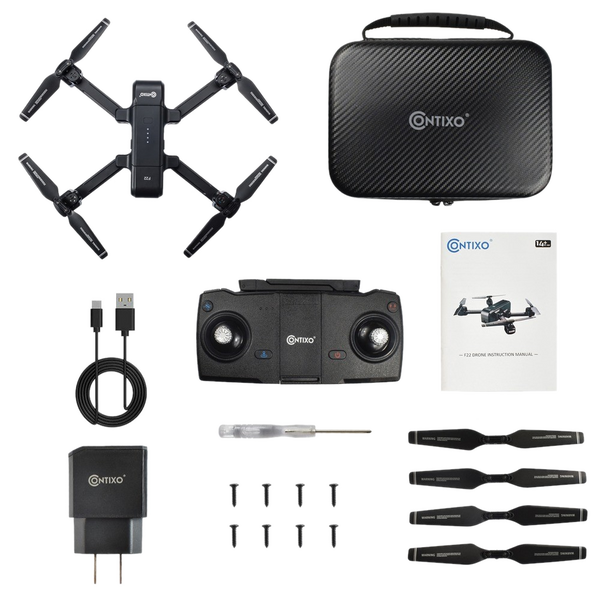 contixo f22 rc foldable quadcopter drone