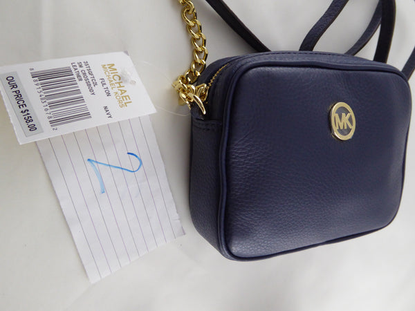 michael kors fulton crossbody navy