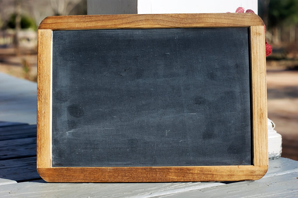 a real chalkboard