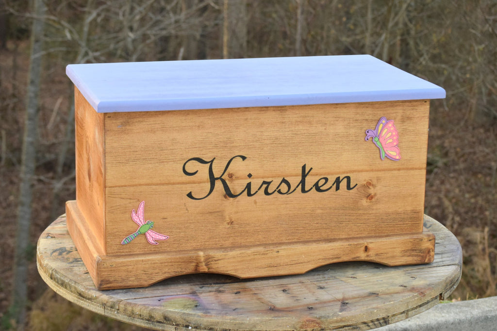 kids wooden chest