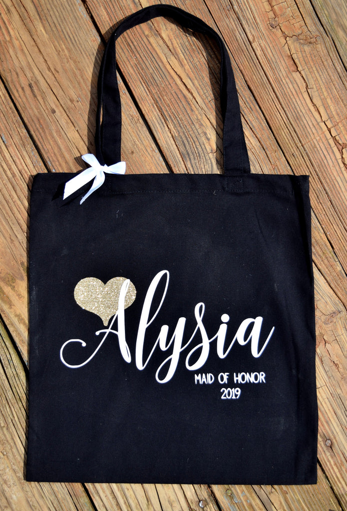 Personalized Bridal Tote Bag Bridesmaid Tote Bag bags for bridesmaids – Country Barn Babe