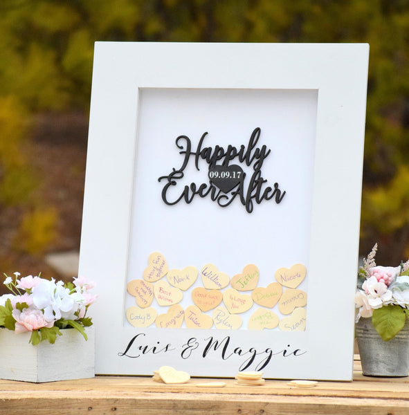 Wedding Guest Book Alternative Heart Drop Guest Book 