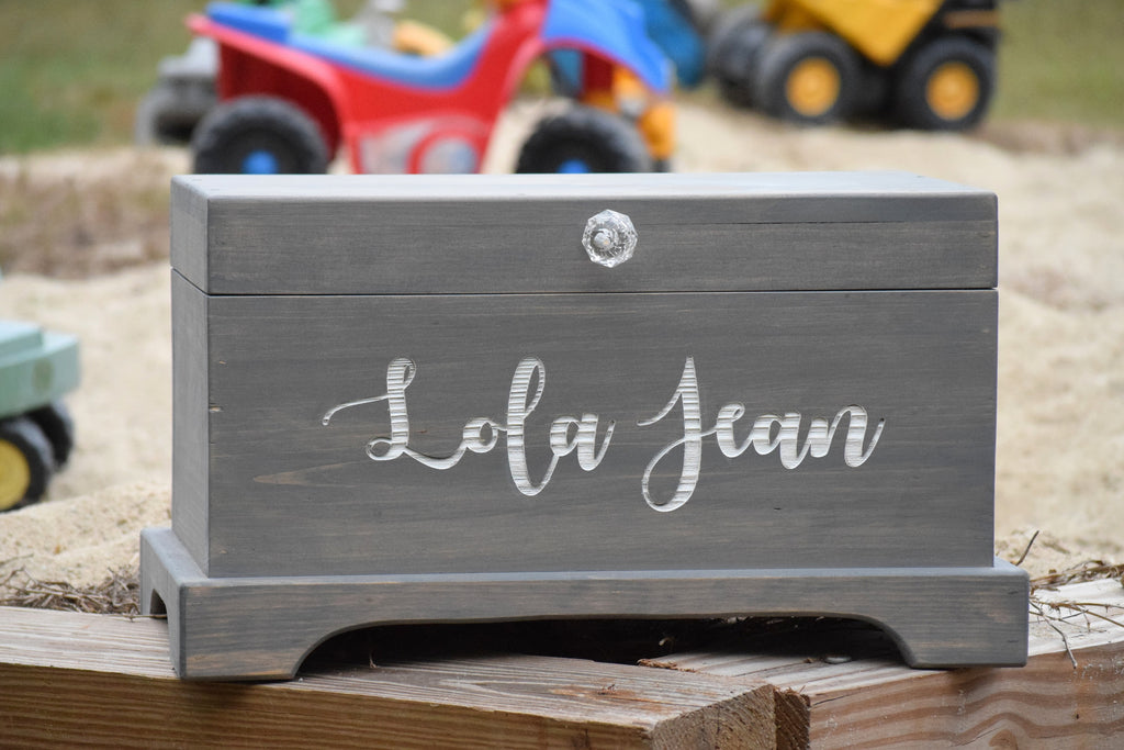 personalized toy chest for baby