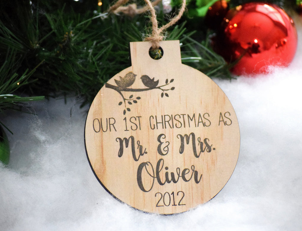 Our First Christmas Ornament Personalized First Christmas Ornament ...