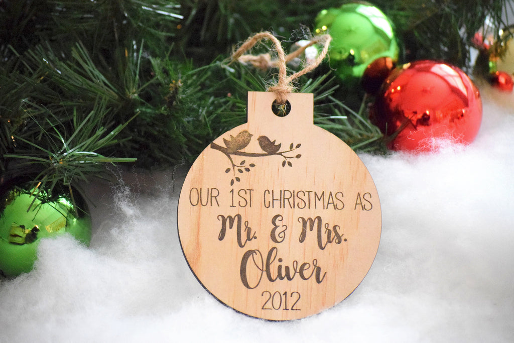 Our First Christmas Ornament Personalized First Christmas Ornament ...