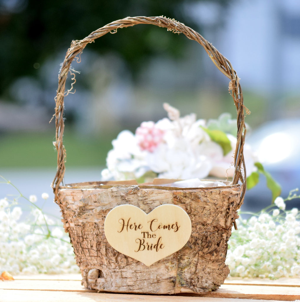 beach wedding flower girl basket