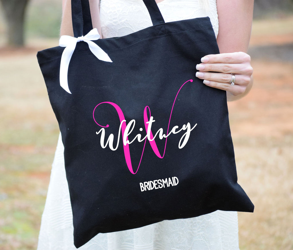 Personalized Bridal Tote Bag Bridesmaid Tote Bag bags for bridesmaids – Country Barn Babe