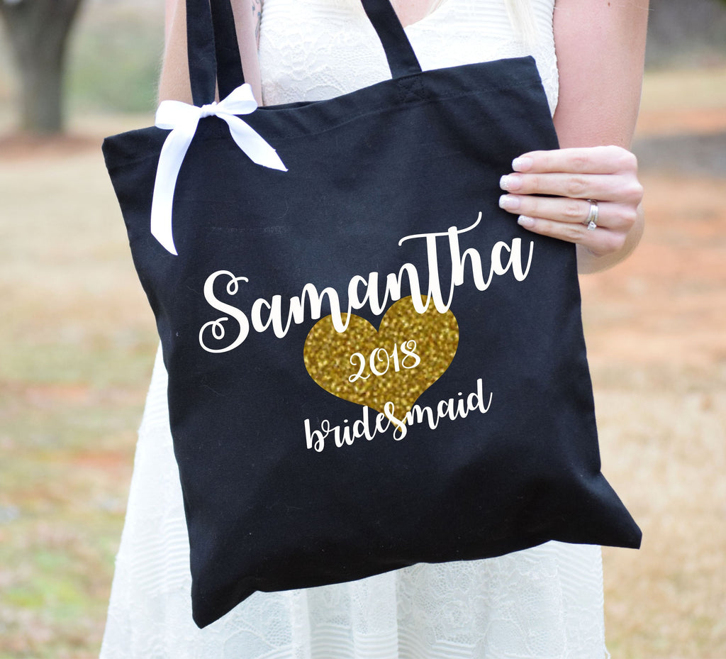 Personalized Bridal Tote Bag Bridesmaid Tote Bag bags for bridesmaids – Country Barn Babe