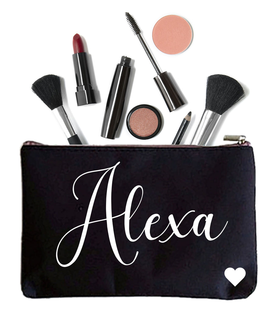 makeup bag with name