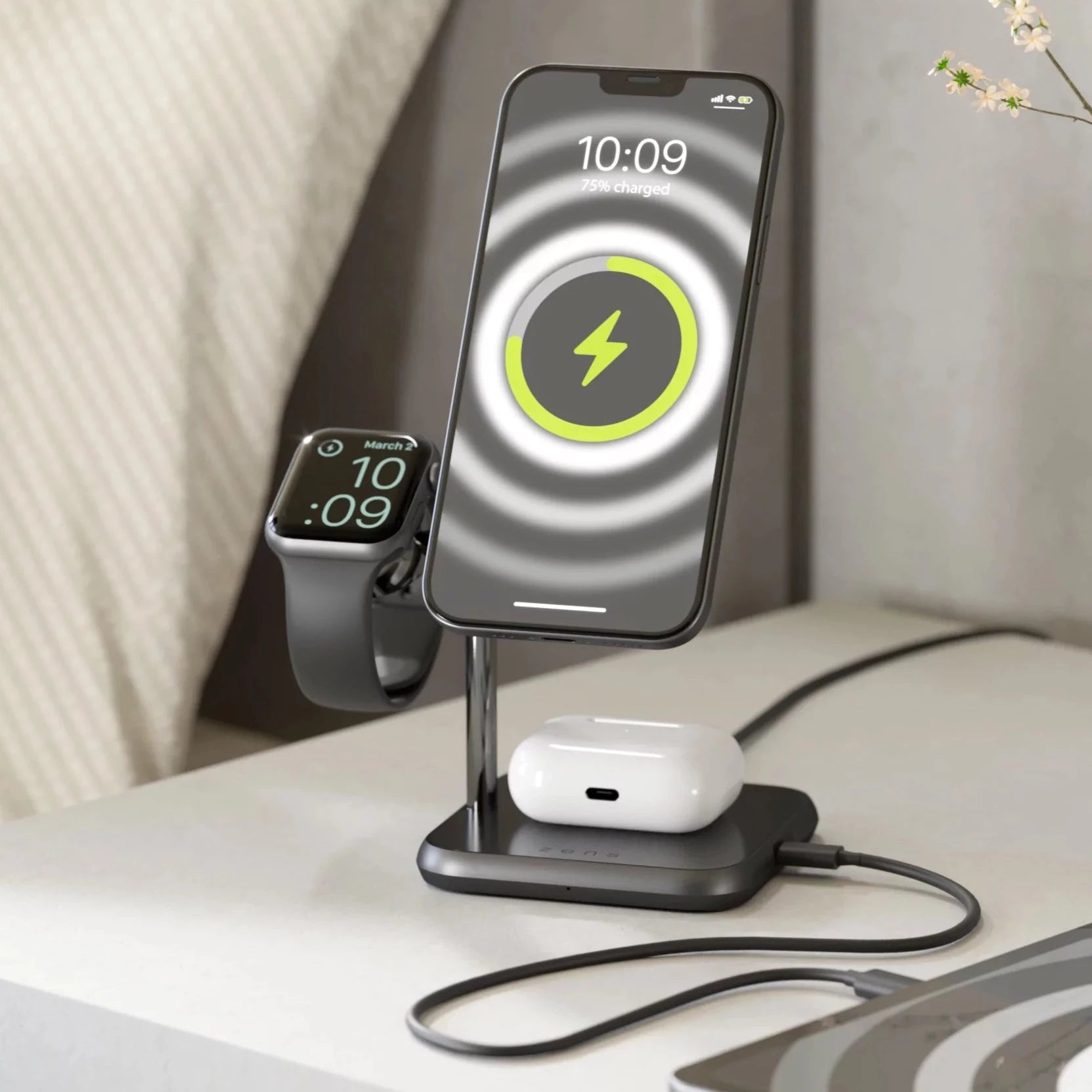 4-in-1 MagSafe + Watch Wireless Charging Station