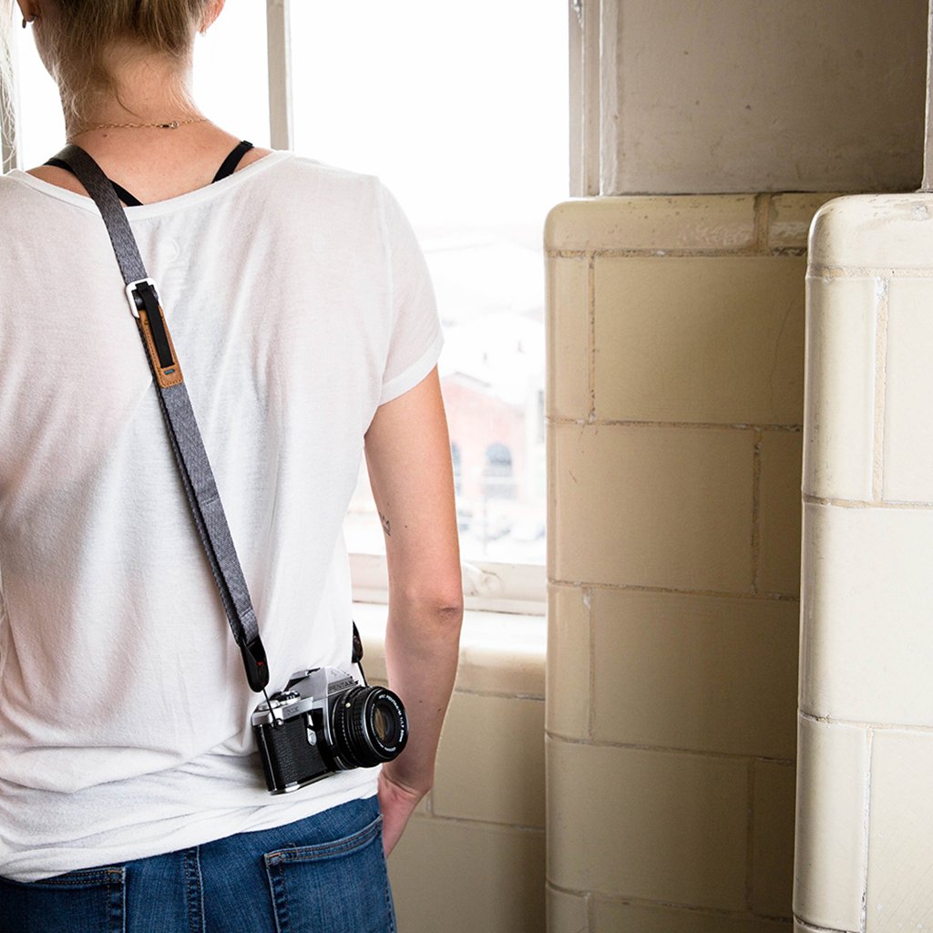 Long Weekend Adjustable Camera Neck Strap - Creme Multi (213-012)