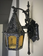 Light Lighting Light Fixture Sconce Exterior Vintage Antique Storybook Vintporium Restored